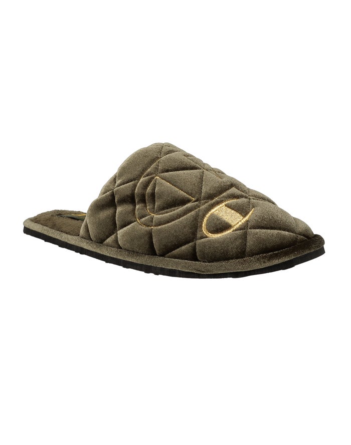 Champion Sleepover Lux Slippers Heren - Groen - Belgie 1734DEVUQ